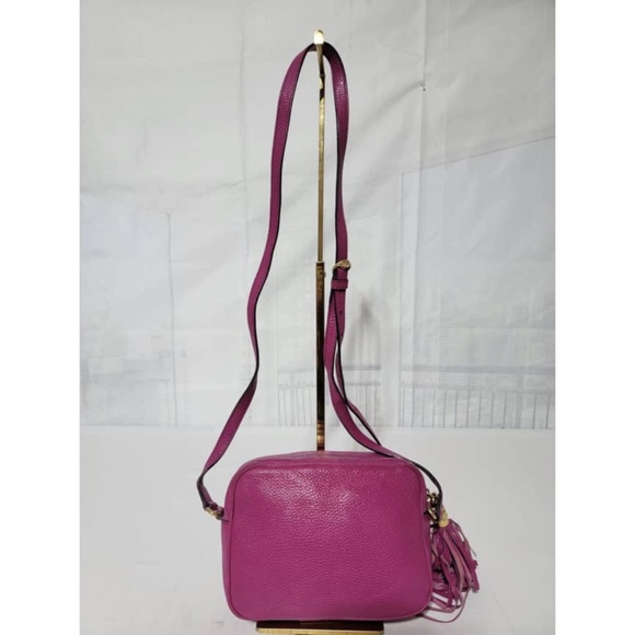Authentic GUCCI Cellarius Calfskin Small Soho Disco Bag Pink Magenta - Picture 3 of 15